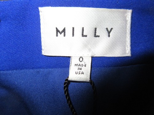 Milly Dress Cobalt Blue size 0 NEW Italian Cady Kelly Dress Spaghetti Straps - Picture 8 of 8