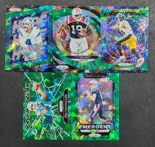2024 Prizm Football GREEN ICE PRIZM INSERTS with Rookies You Pick the Card