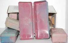 “Other People’s Plastic” Recycled plastic containers with attached lids