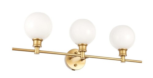 Wall Sconce Frosted Glass Shades Bathroom Dining Room Vanity Light Fixture 28 in - Picture 6 of 11
