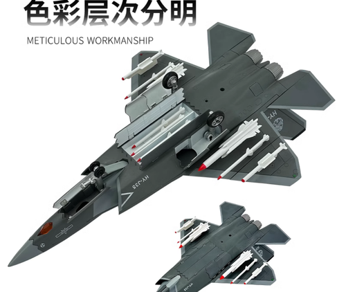 1:32 44CM CHINA J-35 Fighter Jet Airplane Diecast Military Aircraft Plane Model - Picture 7 of 14