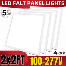 2X2FT LED Flat Panel Light, 45W, 5000K, Recessed Edge-Lit Dimmable, 5800 lumens