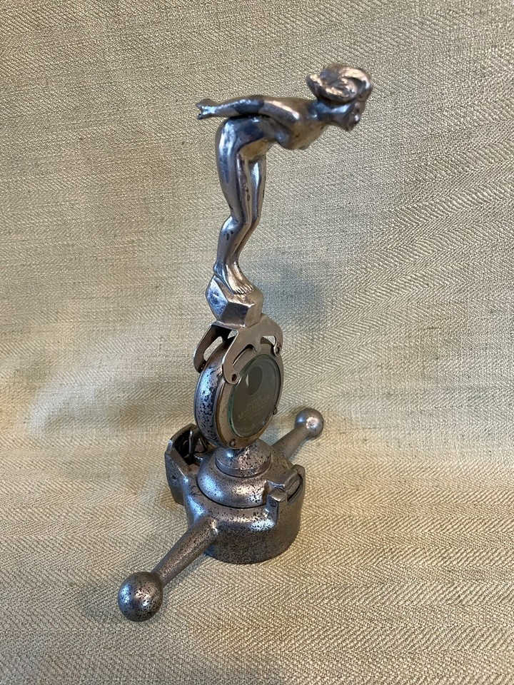 Antique Art Deco Flying Goddess Moto Meter Top Car Hood ornament ...
