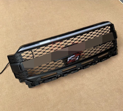1X Black Front Grille Radiator Mesh Fits for F150 2021 2022 W/Light Letter - Picture 5 of 8