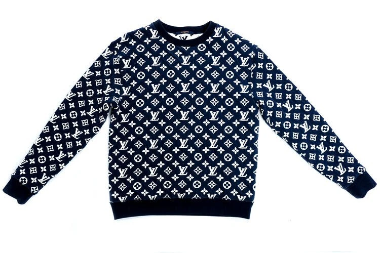 Louis Vuitton Blue Monogram Jacquard Sweater