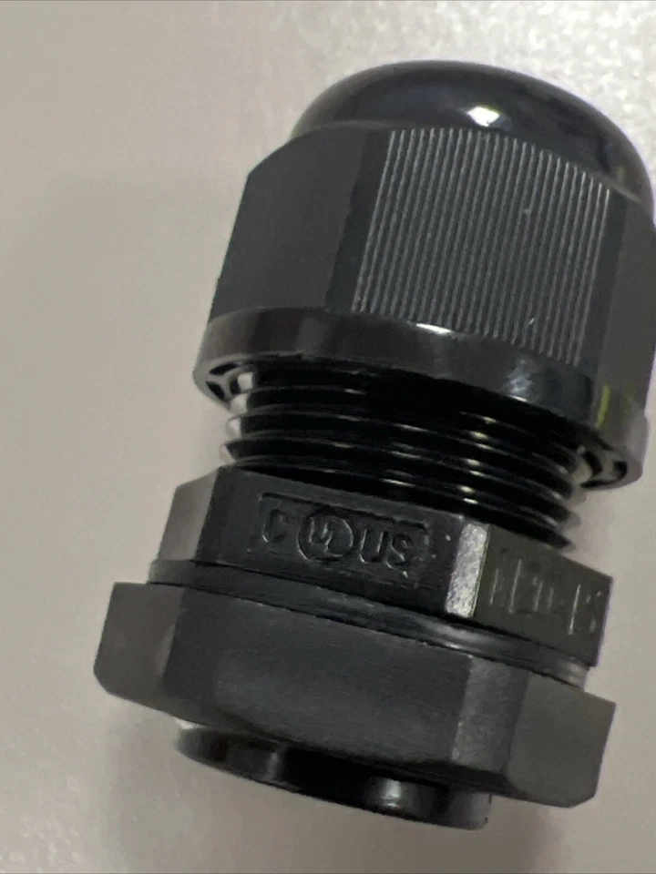 2x M20X1.5 Cord Grip Waterproof Cable Gland 10-14mm W. Nut Rubber Washer Black - Image 2 of 4