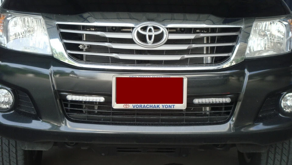 11 2012 13 14 Luz de circulación diurna Lámpara DRL V2 2 piezas en Toyota Hilux Vigo Champ Foto 2 de 3