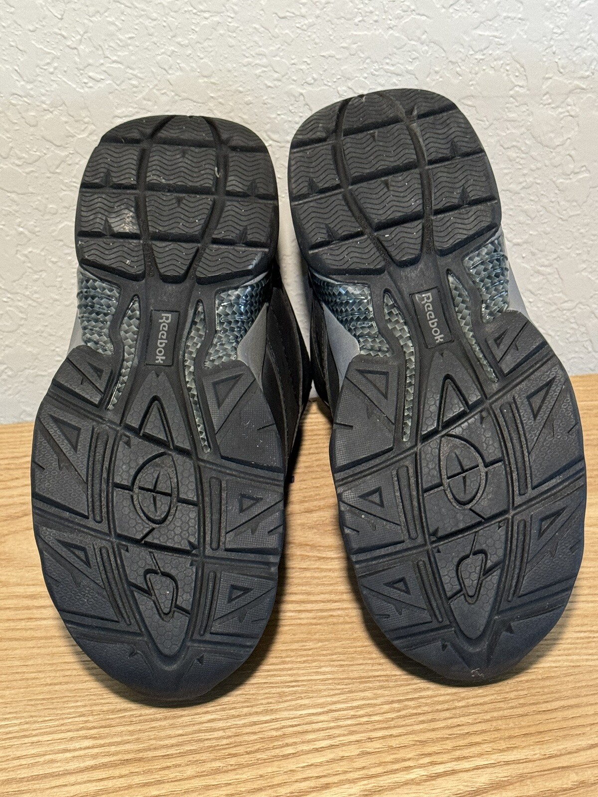 REEBOK BEAMER WORK BOOT COMPOSITE/STEEL TOE BLACK MEN SIZE 5.5 WOMEN SIZE 7.5