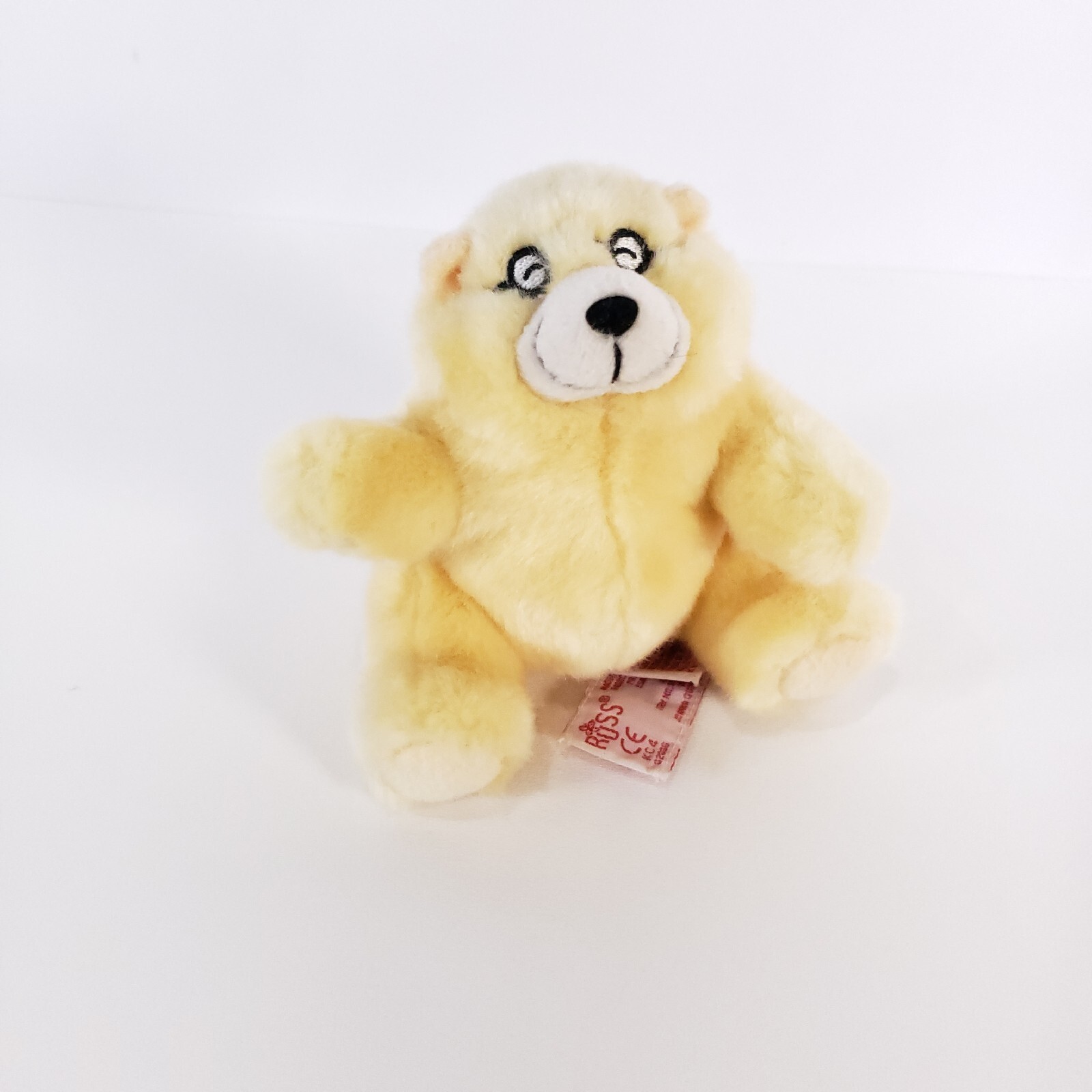 Russ Charmin Dillon Bear Plush Yellow 4.5 inches Stuffed Animal Toy