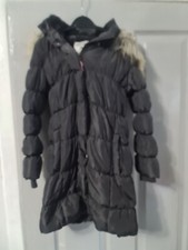 GIRLS M & S PARKER STYLE COAT AGE 7-8