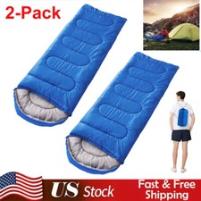 2PCS Thick Adult Cold Weather Warm Sleeping Bag Big  Tall Waterproof Winter Bag