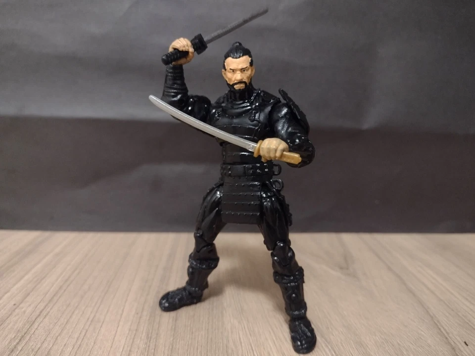 3.75"  3 3/4 1:18 Custom Figure  Black Samurai Shogun Star MARVEL UNIVERSE SCALE - Image 4 of 4