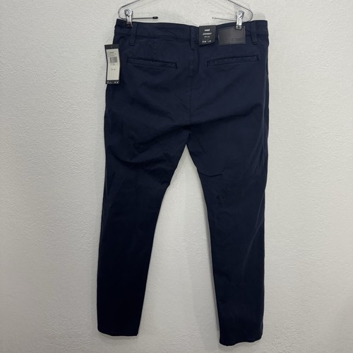 Mavi Navy Blue Work Khaki Johnny Style $130 Chinos Pants Mens Size 36X32 Skinny - Picture 11 of 19