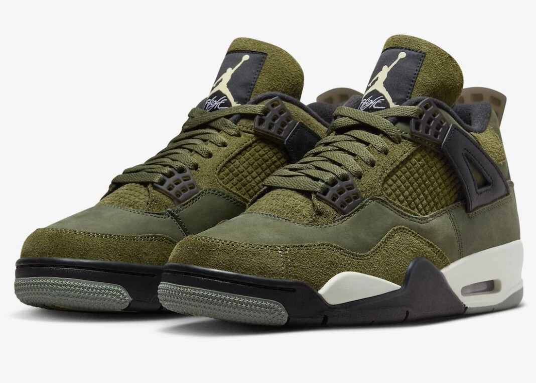 Nike Air Jordan Retro 4 SE Craft Olive FB9927-200 Men's or GS Shoes NEW