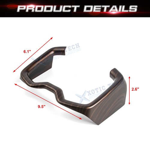 For Toyota RAV4 2019-2025 Wood Pattern ABS Water Cup Holder Frame Overlay Trim - Picture 4 of 12