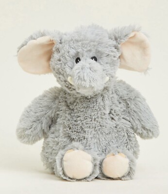 NWT Gray WARMIES Microwavable Elephant Lavender Scented Stuffed Animal Plush