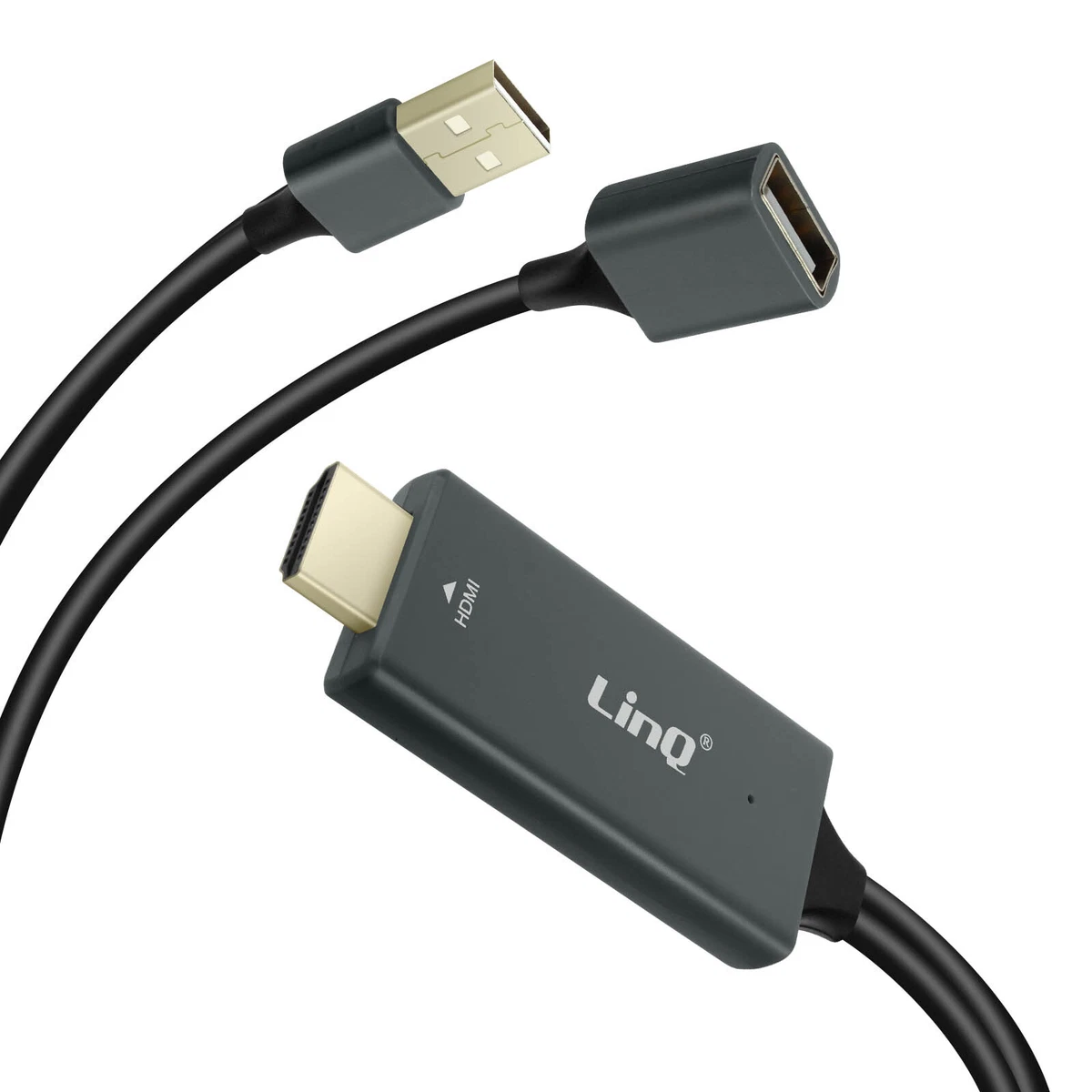 HDMI Adapter + 1x Male USB Connector + 1x Female USB Port LinQ