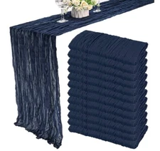 New 12pack10 ft. Table Runner35X120 inch BohoGauze Table Runner Rustic Cheese TR
