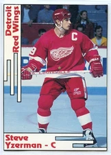 1992 SCD Pocket Price Guide Insert Card - #22 - Steve Yzerman - Red Wings