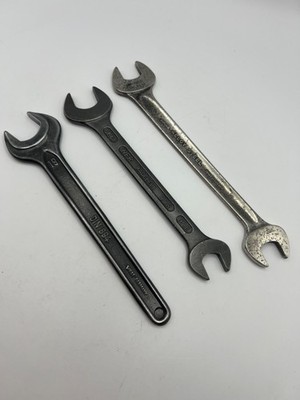 3 x deutsche Vintage Schraubenschlüssel Radebeul - DIN - Stahlwille Garage Sammler Werkzeug