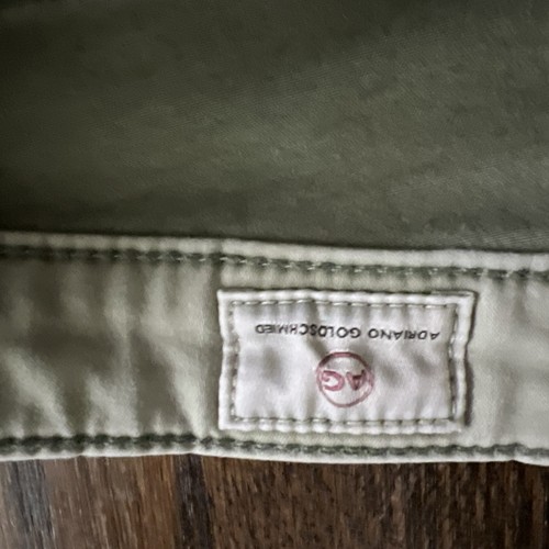 Adriano Goldshmied Sage Green Jeans The Prima Crop Mid Rise Cigarette Sz 27R 27 - Picture 5 of 9