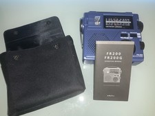 GRUNDIG FR-200 EMERGENCY RADIO AM FM CRANK BATTERY FLASHLIGHT SNOW STORM EUC