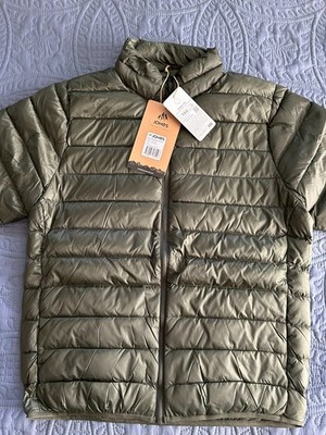 NWT Men's Large JONES MOUNTAIN Re-Up Down Puffer Jacket Pine Green