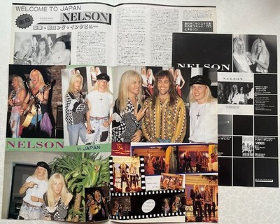 NELSON in JAPAN Matthew and Gunnar 1991 CLIPPING JAPAN MAGAZINE IR 12D 7PAGE