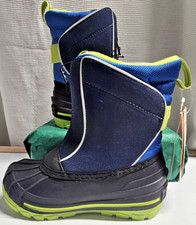 NWT Arctic Shield Sintetico waterproof insulated blue snow boot boy US 10/EU27.5