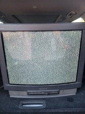 Sony Trinitron KV27TS27 27" CRT TV RetroGaming Television No Remote Tested WORKS