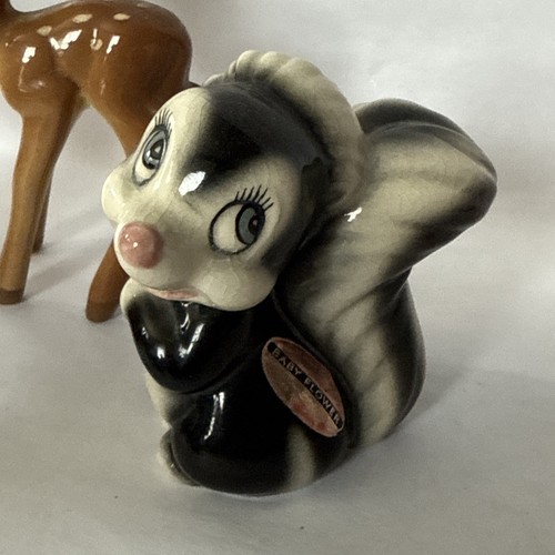 VTG Bambie Figurines (5) Thumper Girlfriend Baby Flower AMERICAN POTTERY SHAW - Picture 4 of 14