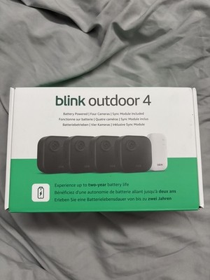 Blink Kamera (Outdoor 4) neuestes Modell Wireless HD Smart Security 4-Kamera System