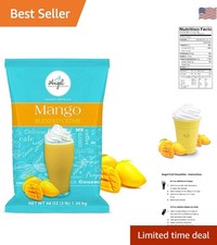 Blended Smoothie, Instant Frappe Powder Drink Mix, 3-Pound Bag, Mango [34 Ser...