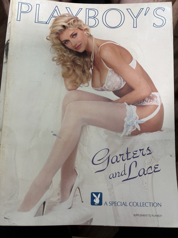 Play Boy Magazine Garters and Lace