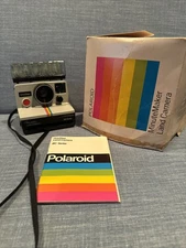 Vintage Polaroid BC Series Land Camera Instant One Step Untested With Manual