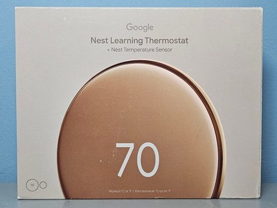 Google Nest Learning Thermostat 4th Gen + Nest Temperature Sensor - New & Sealed