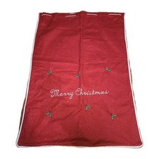 Santa Sack Red -Merry Christmas, Santa Sack with Drawstring