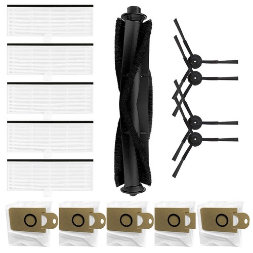 Pwshymi Kit Spazzola a Rullo Principale per Aspirapolvere con Filtro in Tessuto Spazzola Laterale per Conga 3290 3490 3690 per M6 PRO Home