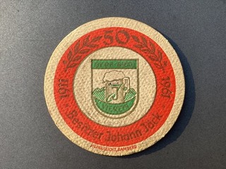 Bierdeckel Bierfilz Brauerei Bergbräu Jäck Viereth Bamberg