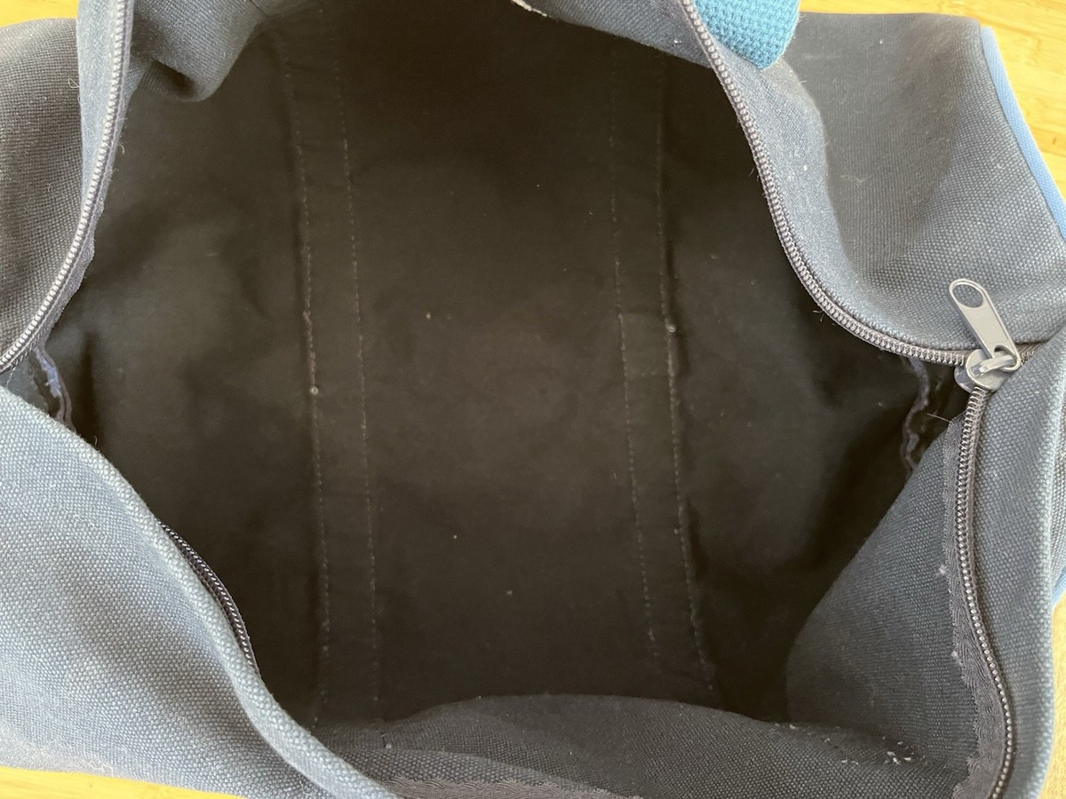 Vintage Raymond James Navy Blue Investment Banking Duffle Bag Finance NYC View 4