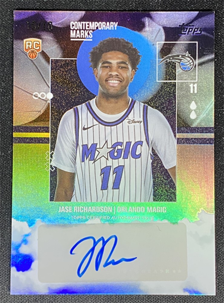 2025-26 Topps Jase Richardson Contemporary Marks RC Auto Black Rainbow 10/10≈1/1