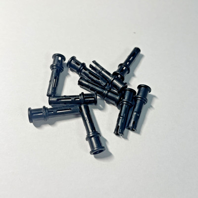 LEGO 10x Technik Verbinder lang mit Achsloch schwarz technic black 32054 New Neu