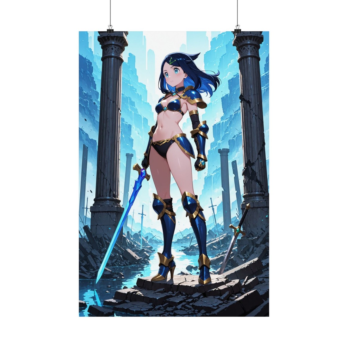 Liko リコ Pokemon Anime Girl Bikini Armor Wall Poster | eBay