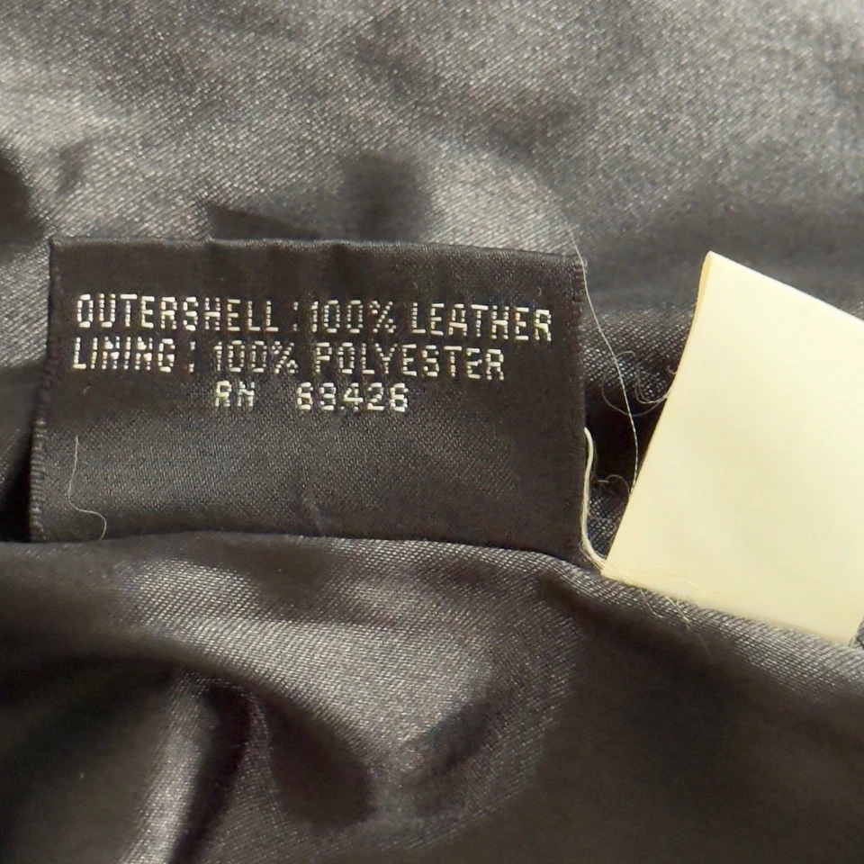 Черная кожаная куртка moto гранж L резинке Y2K 90-х минималистский верхняя одежда MS Maxima - Изображение 4 из 4