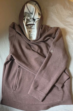 All In Motion Women's Brown Pullover Hoodie S Hooded Pockets Long Sleeve