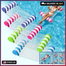4 Pack Inflatable Pool Floats, OKSUWATER 4-in-1 Water Hammock, Pool Floats Adult
