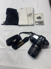 Nikon D90 Digital SLR Camera 12.3MP Black w/ 18-105mm Lens Accessories