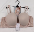 M&S Multiway Strapless Bra Underwired Padded Beige Womens Multi Size