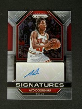 2022-23 Panini Prizm Ayo Dosunmu Signatures Auto