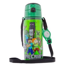 Kinder Trinkflasche Minecraft 600ml Tragegurt...